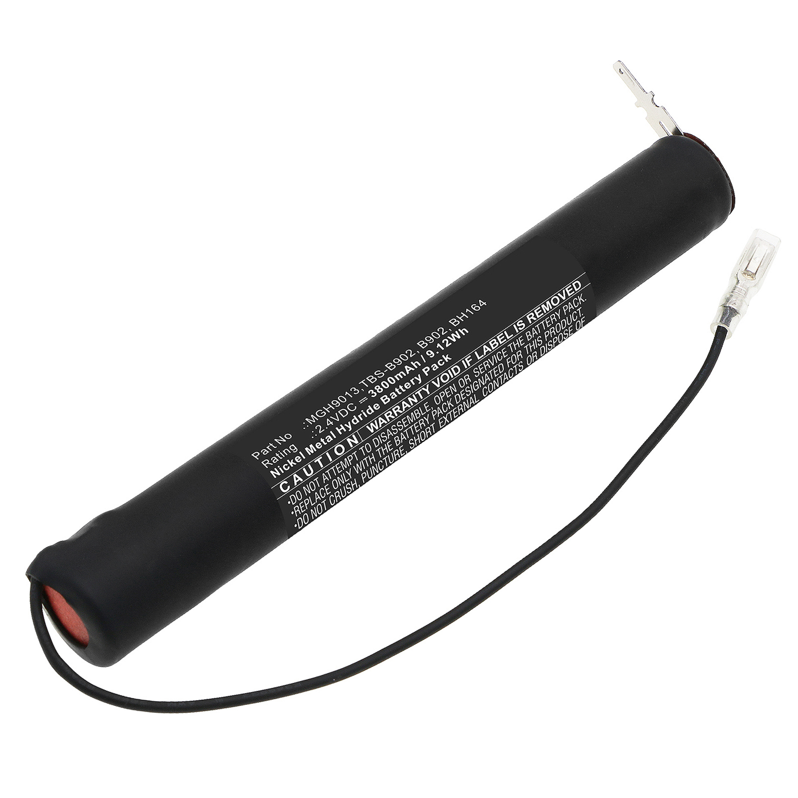 Synergy Digital Emergency Lighting Battery Compatible with Mackwell TBS-B902 Emergency Lighting Battery (Ni-MH, 2.4V, 3800mAh)