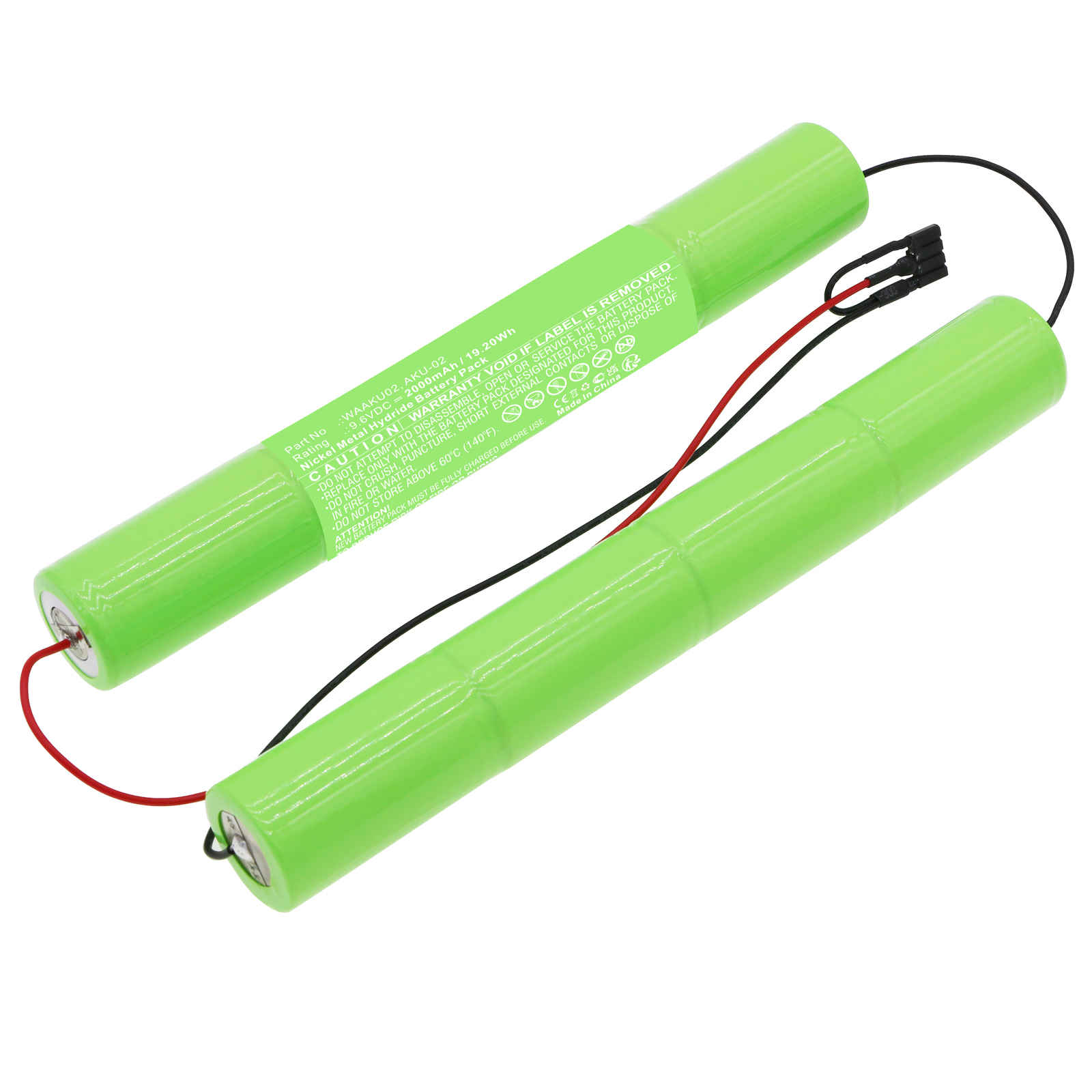 Synergy Digital Equipment Battery Compatible with SONEL AKU-02 Equipment Battery (Ni-MH, 9.6V, 2000mAh)
