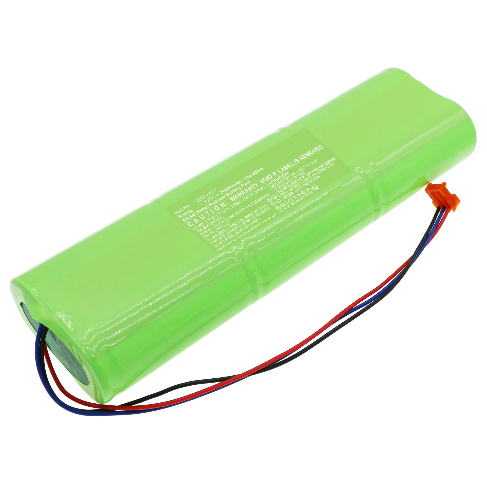 Synergy Digital Equipment Battery, Compatible with Bacharach 0024-0977 Equipment Battery (Ni-MH, 7.2V, 20000mAh)