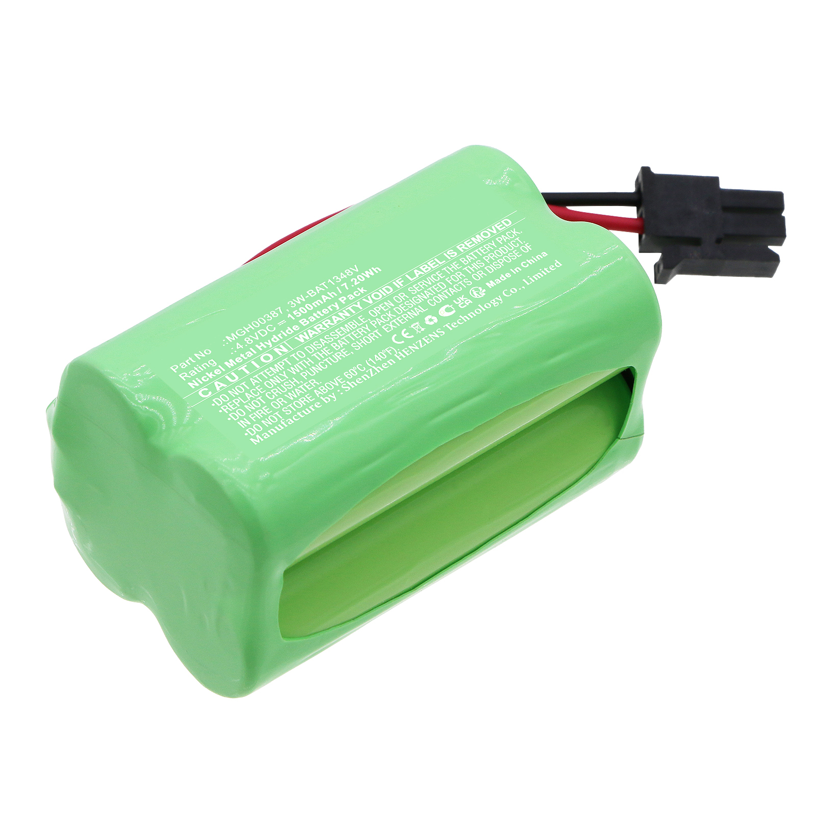 Synergy Digital Alarm System Battery, Compatible with DSC 3W-BAT1348V Alarm System Battery (Ni-MH, 4.8V, 1500mAh)