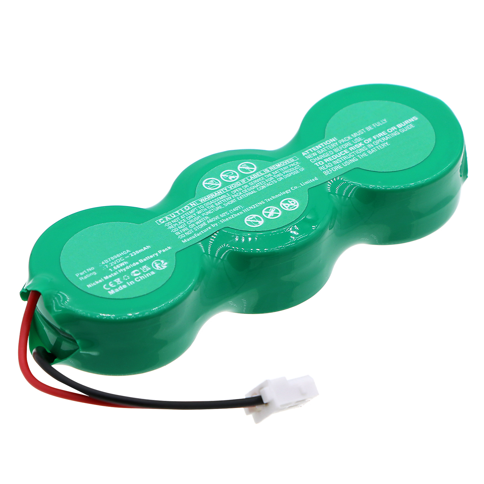 Synergy Digital Siren Alarm Battery, Compatible with Honda 4B7898H0A Siren Alarm Battery (Ni-MH, 7.2V, 230mAh)