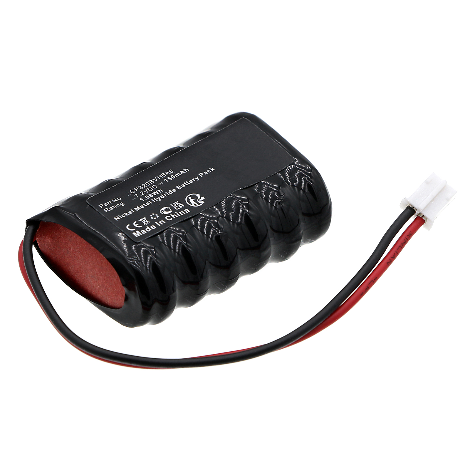 Synergy Digital Siren Alarm Battery, Compatible with VOLVO 6N280BC Siren Alarm Battery (Ni-MH, 7.2V, 150mAh)