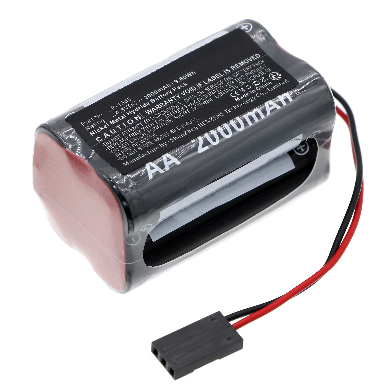 Synergy Digital Cash Register Battery, Compatible with EI Compact P-1555 Cash Register Battery (Ni-MH, 4.8V, 2000mAh)