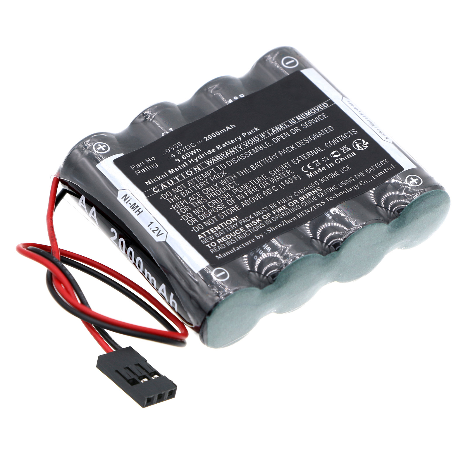 Synergy Digital Cash Register Battery, Compatible with EI Mobika 0338 Cash Register Battery (Ni-MH, 4.8V, 2000mAh)