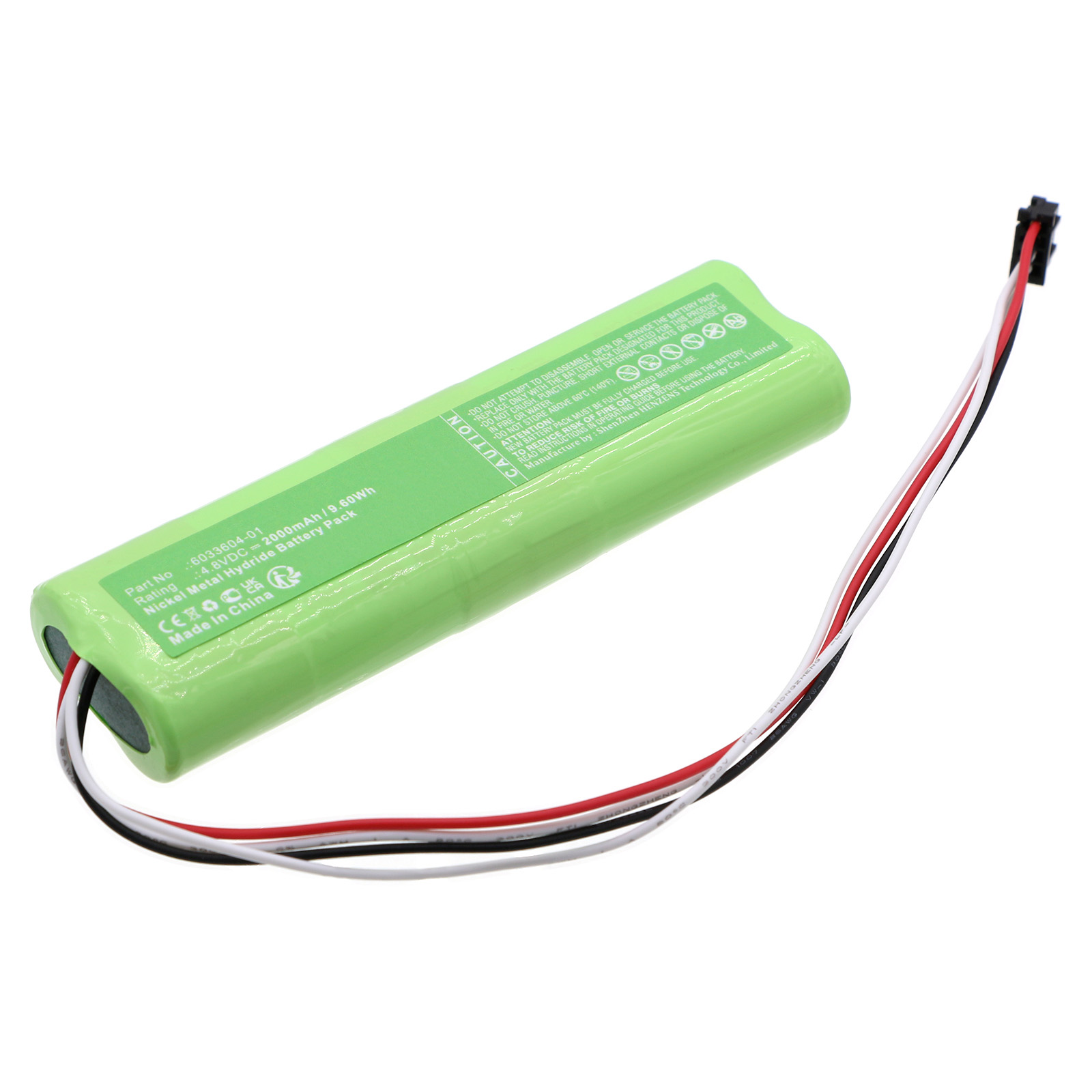 Synergy Digital Equipment Battery, Compatible with Drager 6033604-01 Equipment Battery (Ni-MH, 4.8V, 2000mAh)
