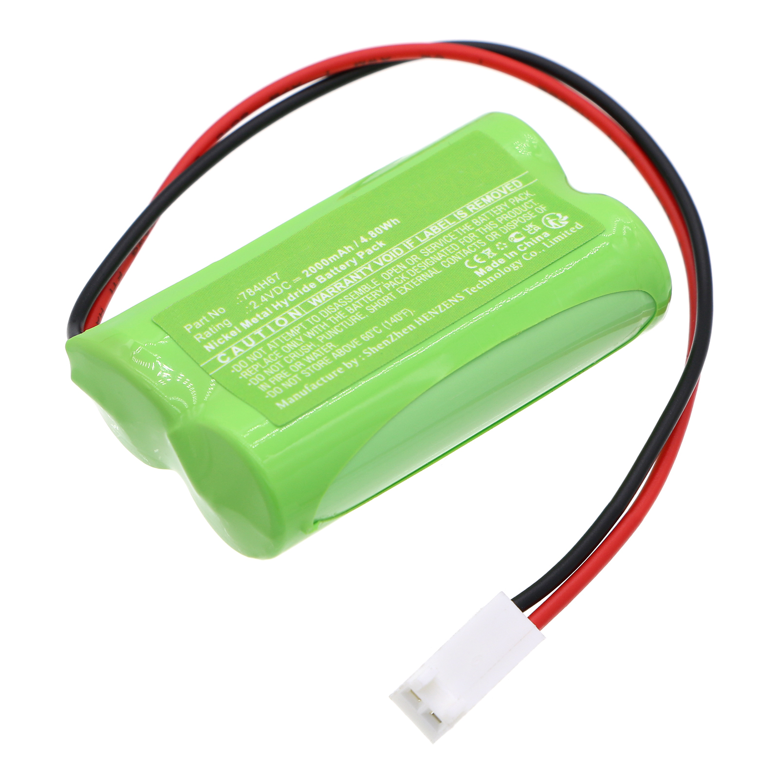 Synergy Digital Security and Safety Battery, Compatible with DUAL-LITE 784H67 Security and Safety Battery (Ni-MH, 2.4V, 2000mAh)