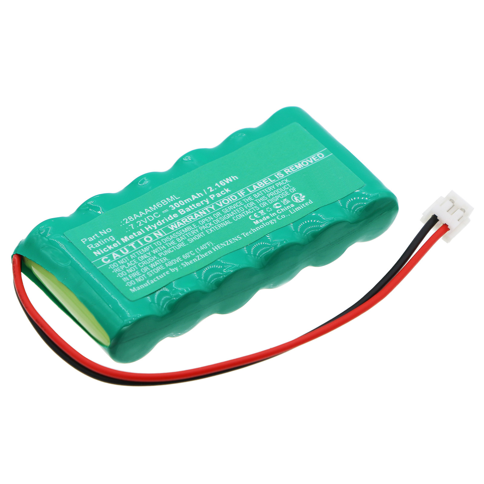 Synergy Digital Siren Alarm Battery, Compatible with LEXUS 28AAAM6BML Siren Alarm Battery (Ni-MH, 7.2V, 300mAh)