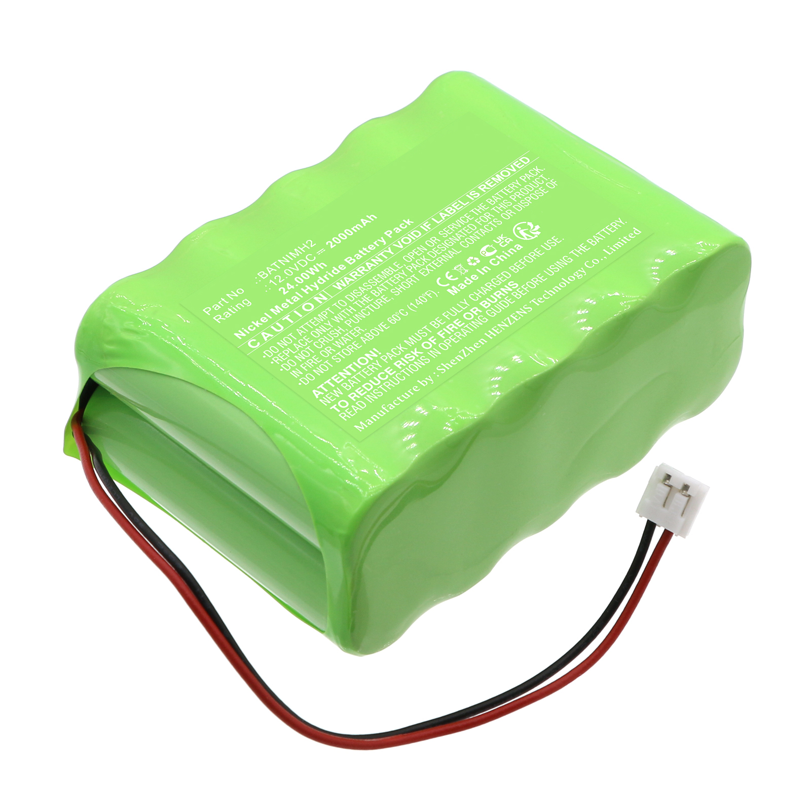 Synergy Digital Alarm System Battery, Compatible with DAITEM BATNIMH2 Alarm System Battery (Ni-MH, 12V, 2000mAh)