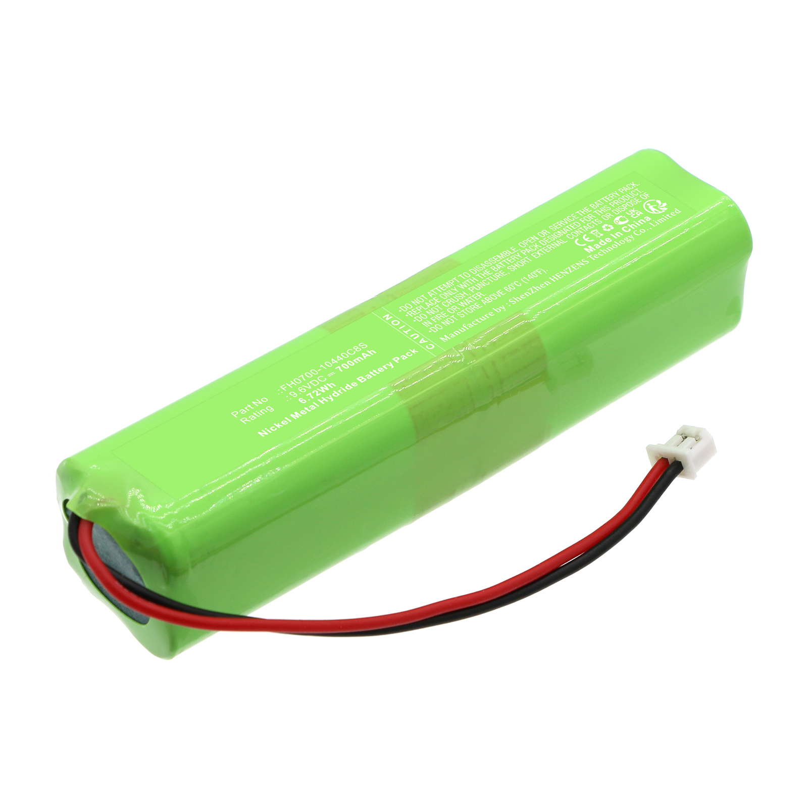 Synergy Digital Alarm System Battery, Compatible with LifeSOS FH0700-10440C8S Alarm System Battery (Ni-MH, 9.6V, 700mAh)
