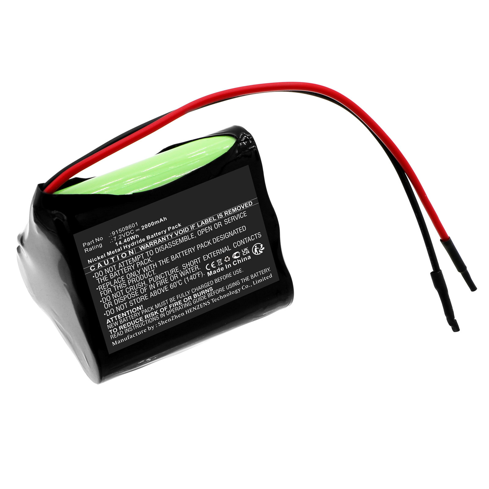 Synergy Digital Equipment Battery, Compatible with BAMO 91508601 Equipment Battery (Ni-MH, 7.2V, 2000mAh)