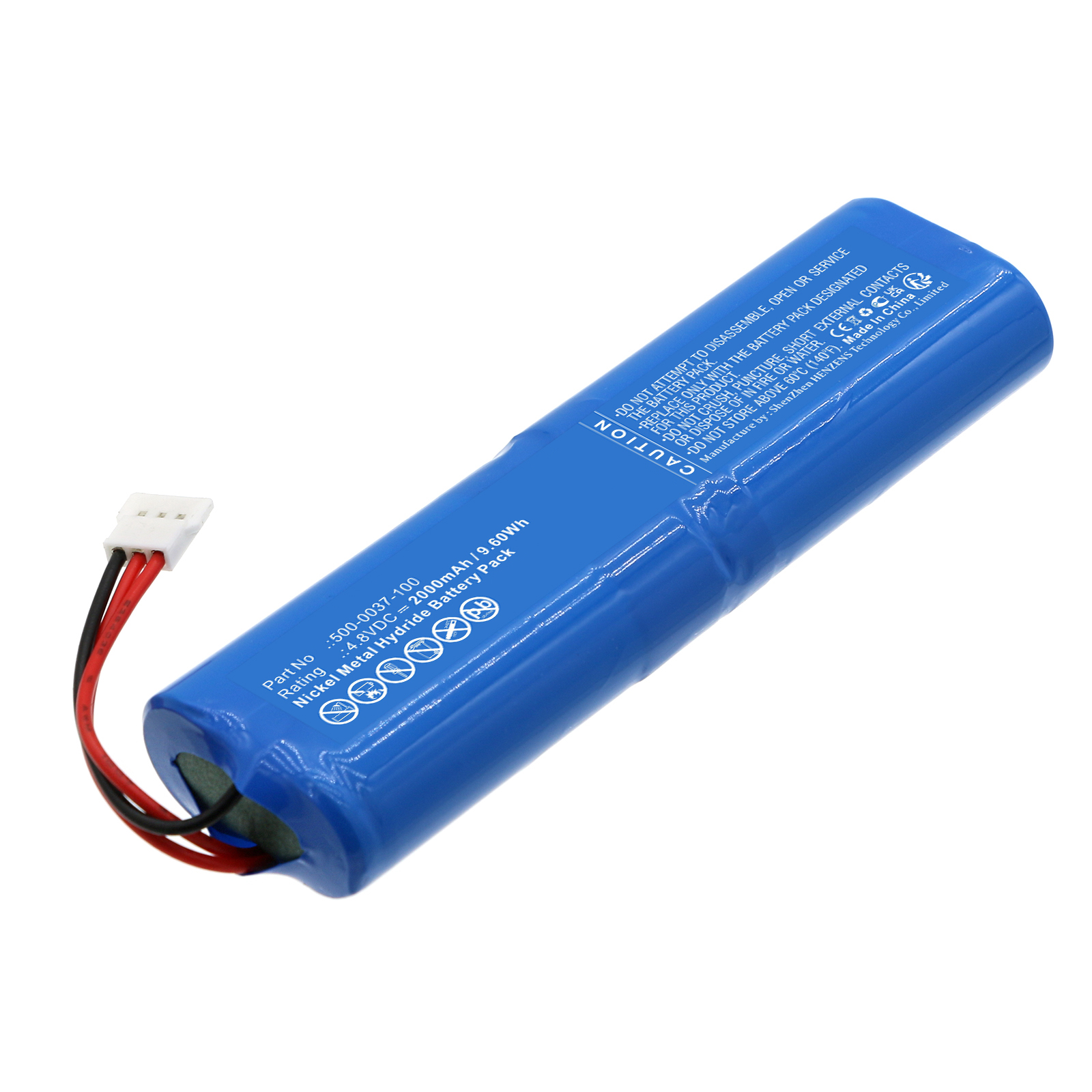 Synergy Digital Equipment Battery, Compatible with RAE Systems 0059 0039 0037 Equipment Battery (Ni-MH, 4.8V, 2000mAh)
