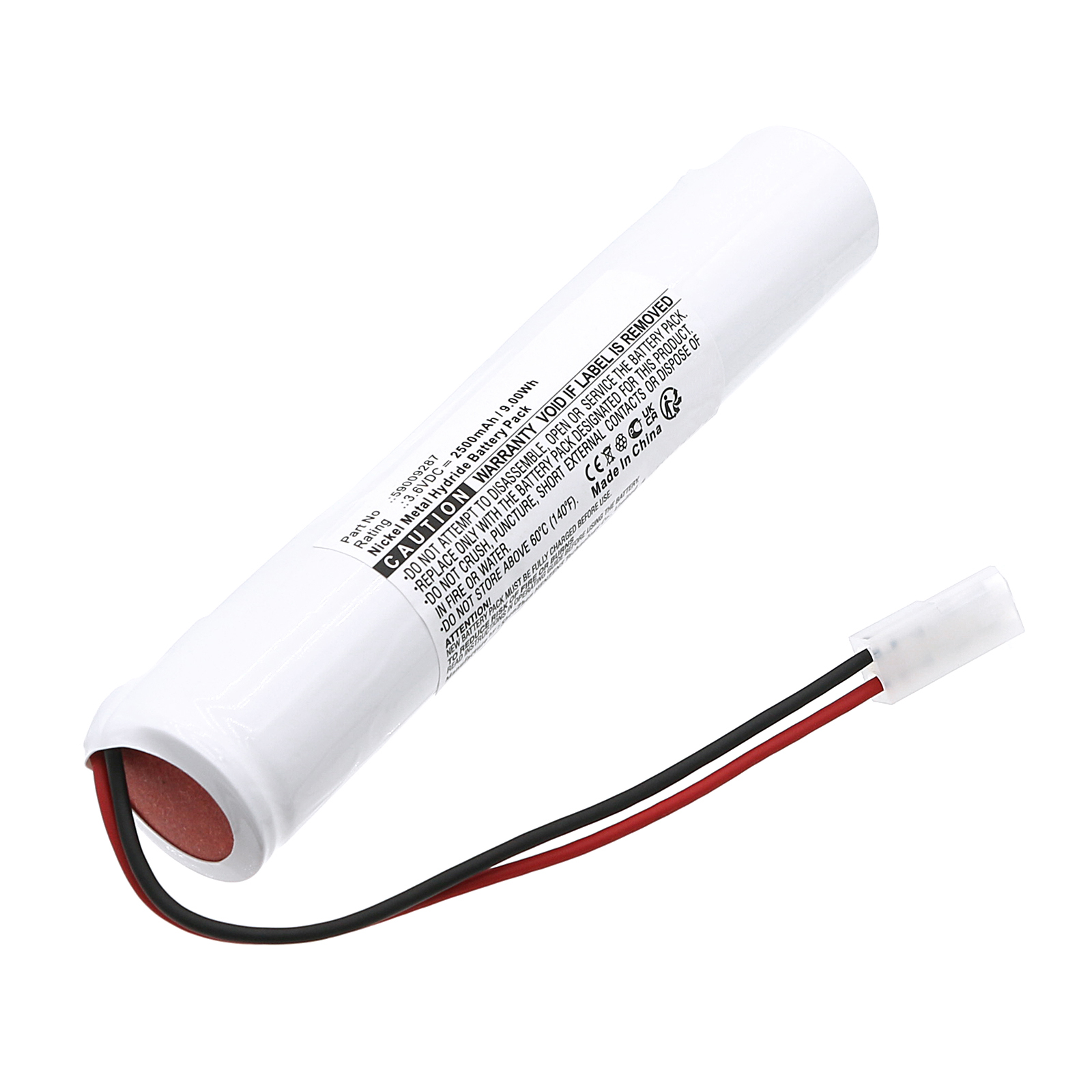 Synergy Digital Emergency Lighting Battery, Compatible with Thorn Voyager 59009287 Emergency Lighting Battery (Ni-MH, 3.6V, 2500mAh)
