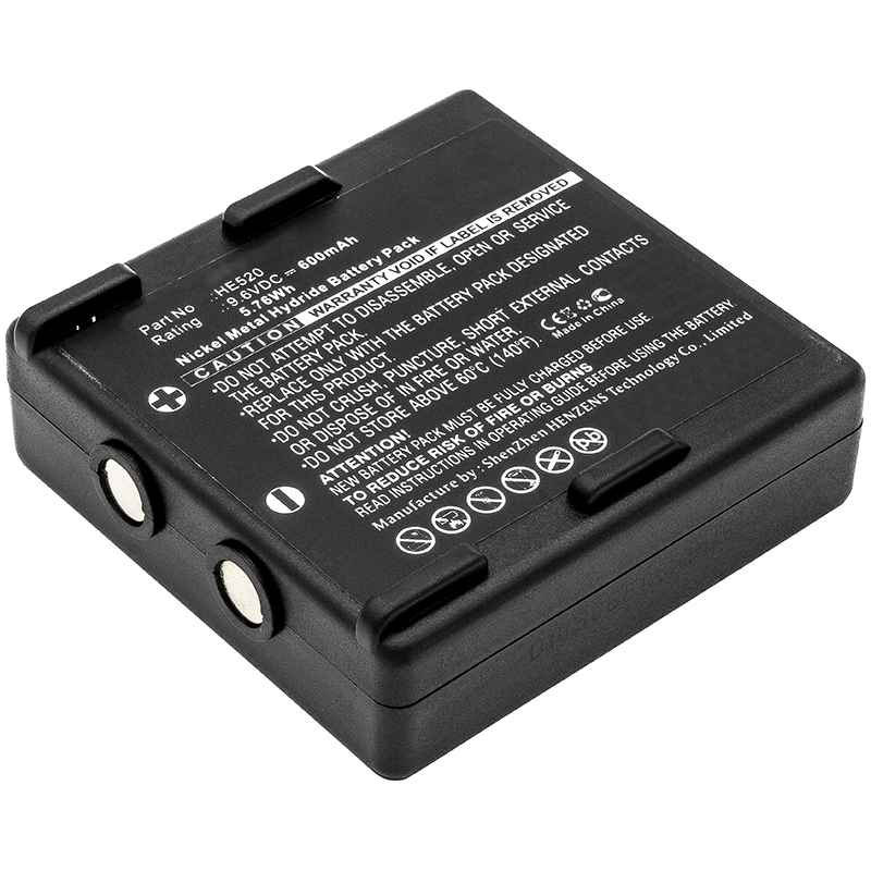 Synergy Digital Remote Control Battery, Compatible with Hetronic RHE9608KY Remote Control Battery (Ni-MH, 9.6V, 600mAh)