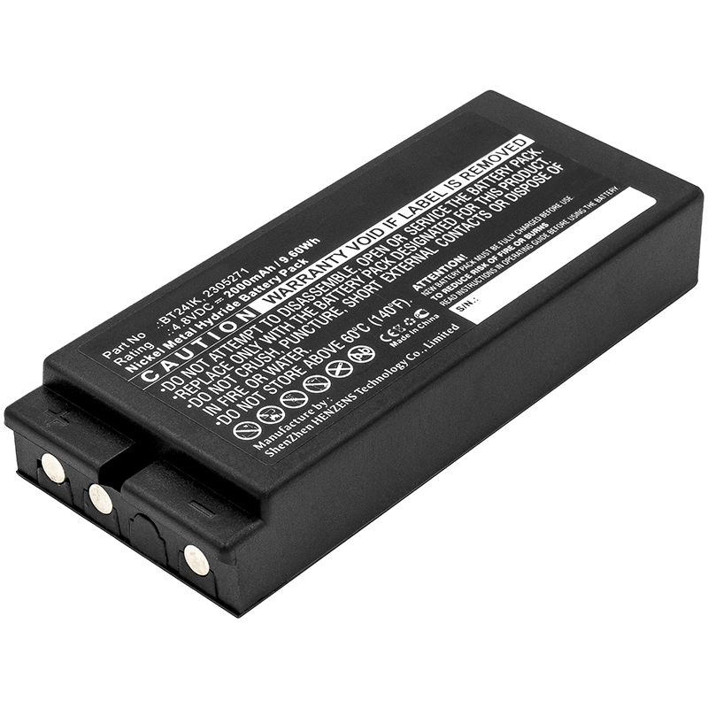 Synergy Digital Battery Compatible With IKUSI 2305271 Replacement Battery - (Ni-MH, 4.8V, 2000 mAh)