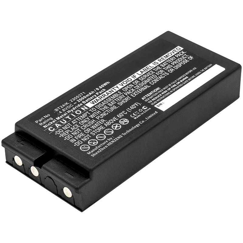 Synergy Digital Remote Control Battery, Compatible with IKUSI BT24IK Remote Control Battery (Ni-MH, 4.8V, 2000mAh)