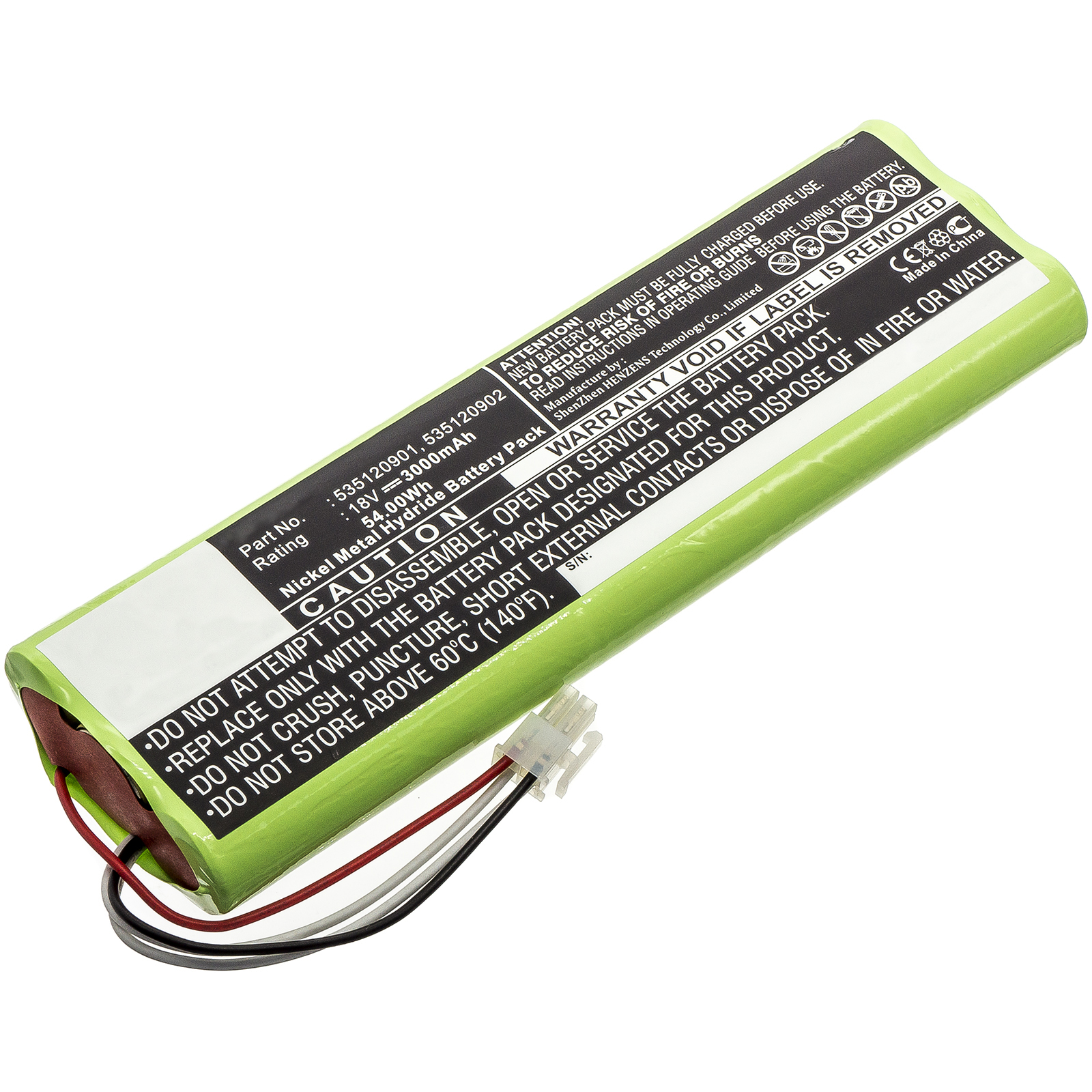 Synergy Digital Battery Compatible With Husqvarna 112862101 Lawn Mowers Battery - (Ni-MH, 18V, 3000 mAh)