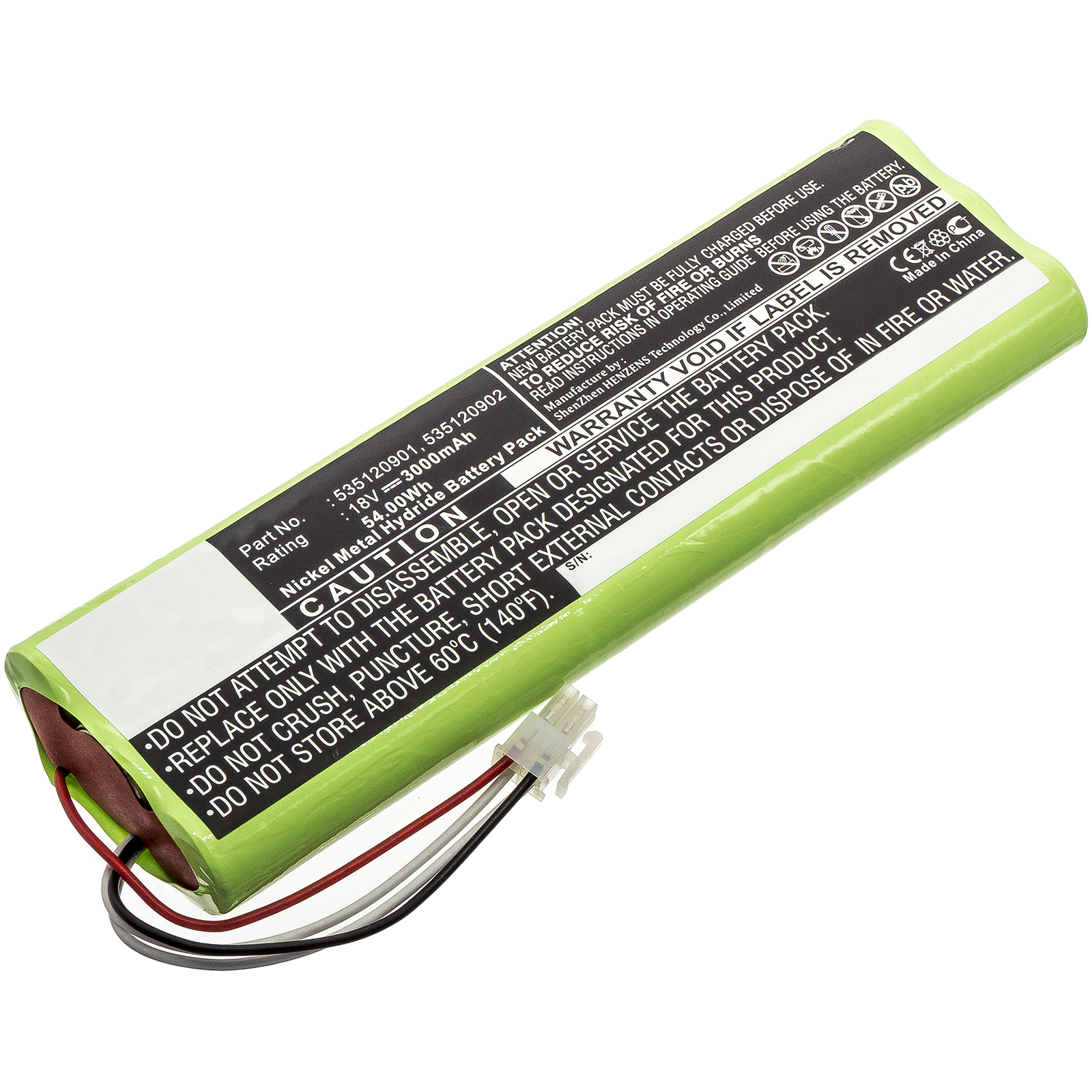 Synergy Digital Lawn Mower Battery, Compatible with Husqvarna 535120902 Lawn Mower Battery (Ni-MH, 18V, 3000mAh)