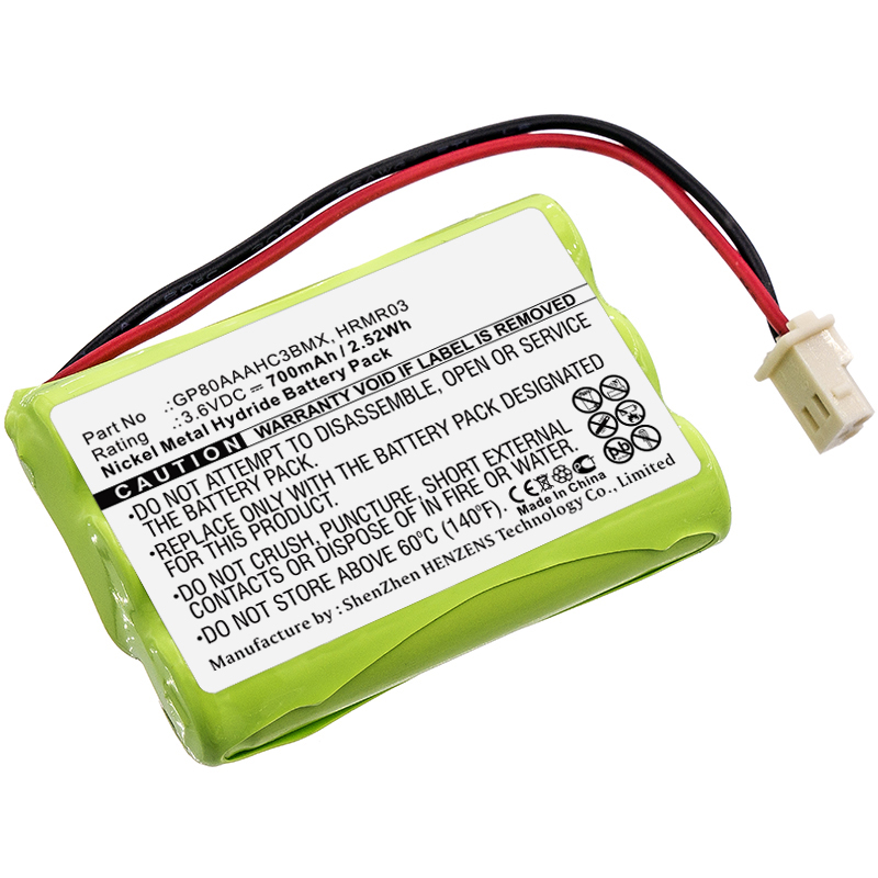 Synergy Digital Baby Monitor Battery, Compatiable with Motorola GP80AAAHC3BMX, HRMR03 Baby Monitor Battery (3.6V, Ni-MH, 700mAh)