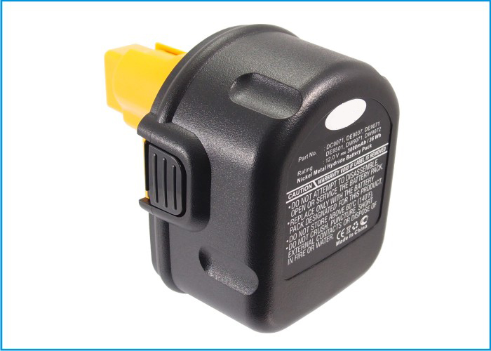 Synergy Digital Power Tool Battery, Compatiable with Dewalt 152250-27, 397745-01, DC9071, DE9037, DE9071, DE9074, DE9075, DE9501, DW9071, DW9072 Power Tool Battery (12V, Ni-MH, 3000mAh)