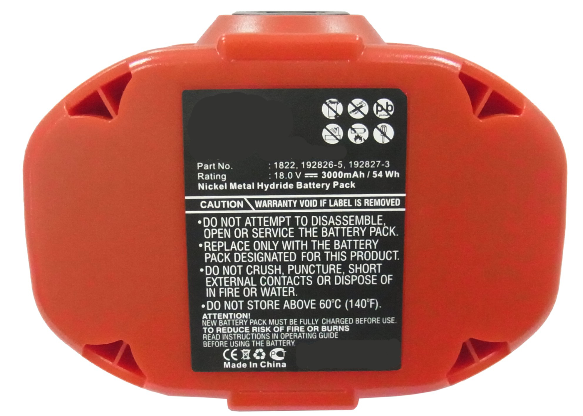 Synergy Digital Power Tool Battery, Compatiable with Makita 1822, 1823, 1833, 1834, 1835, 1835F, 192826-5, 192827-3, 192828-1, 192829-9, 193061-8, 193102-0, 193140-2193159-1, 193783-0, PA18 Power Tool Battery (18V, Ni-MH, 3000mAh)