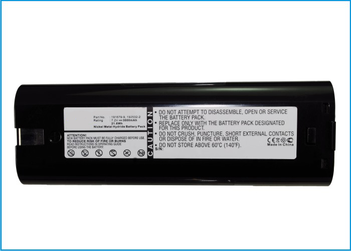 Synergy Digital Power Tool Battery, Compatible with Makita 191679-9 Power Tool Battery (Ni-MH, 7.2V, 3000mAh)