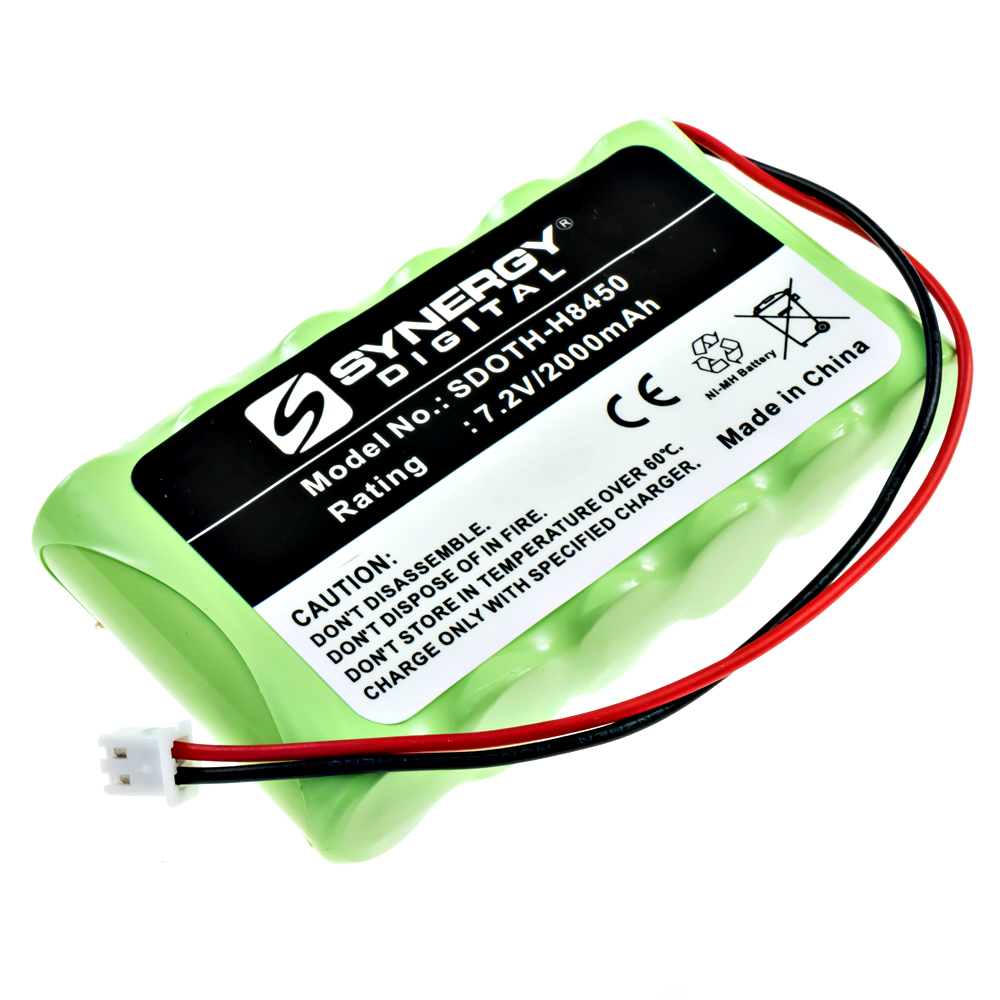 Synergy Digital Alarm System Battery, Compatible with 2GIG 228844, 6MR2000AAY4Z, BATT1, BATT2X Alarm System Battery (7.2V, Ni-MH, 2000mAh)