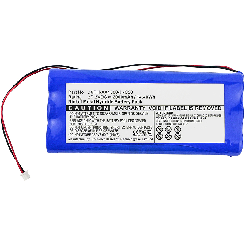 Synergy Digital Alarm System Battery, Compatiable with DSC 6PH-AA1500-H-C28 Alarm System Battery (7.2V, Ni-MH, 2000mAh)