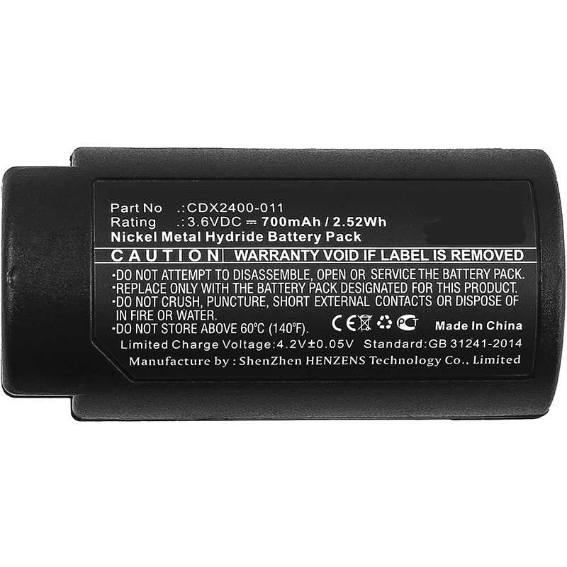 Synergy Digital Thermal Camera Battery, Compatiable with CorDex CDX2400-011 Thermal Camera Battery (3.6V, Ni-MH, 700mAh)