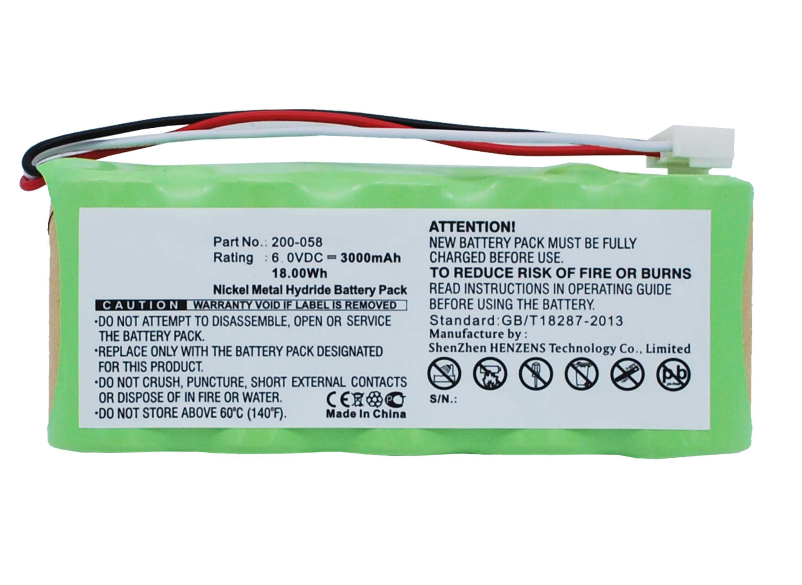 Synergy Digital Survey GPS Battery, Compatiable with GE 200-058 Survey GPS Battery (6V, Ni-MH, 3000mAh)