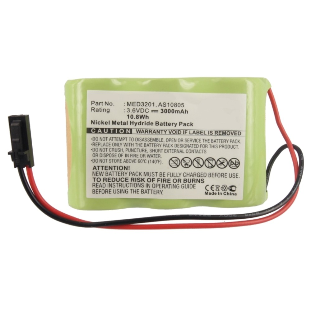 Synergy Digital Medical Battery, Compatible with Alaris Medicalsystems 1550 MED SYSTEM 3 2860 Infusio, 2860, 2863, 2865, 2866, MED SYSTEMS 3, MedSystem III Medical Battery (3.6, Ni-MH, 3000mAh)