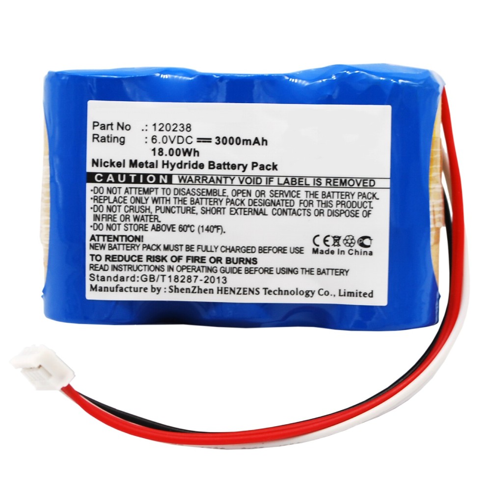 Synergy Digital Medical Battery, Compatible with Fresenius infusion pump Optima MS Fresen, Infusionspump MCM440 OT, Infusionspump MCM440 PT, Infusionspump MCM550 ST, MCM Optima volumetric pump dia, MCM Optima volumetric pump dia, MCM Optima volumetric pump dia, MCM440 OT, MCM440 PT, MCM550 ST, Optima MS, OPTIMA MS Pump, Optima PT, Optima ST, Optima VS, Vial MCM440 OT, Vial MCM440 PT, Vial MCM550 ST Medical Battery (6, Ni-MH, 3000mAh)