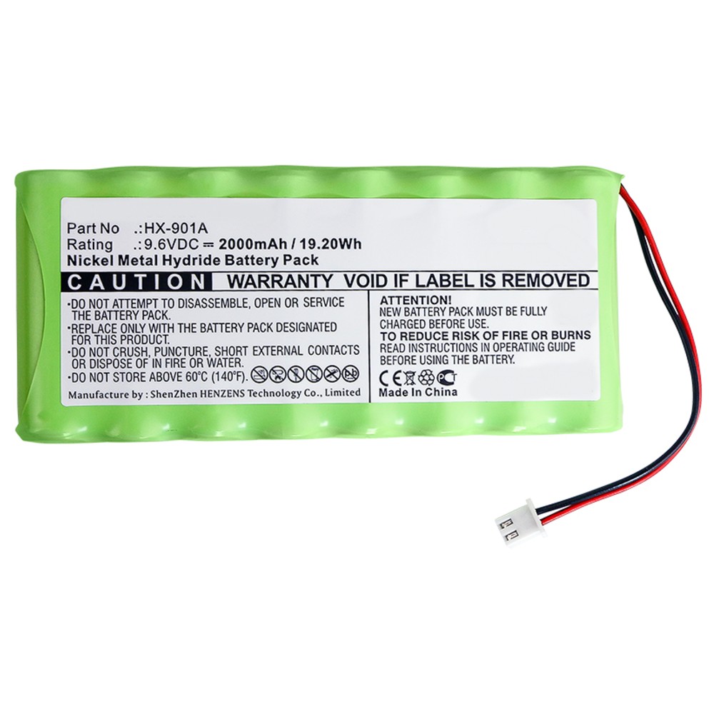 Synergy Digital Medical Battery, Compatible with HUAXI HX-901A Medical Battery (9.6, Ni-MH, 2000mAh)