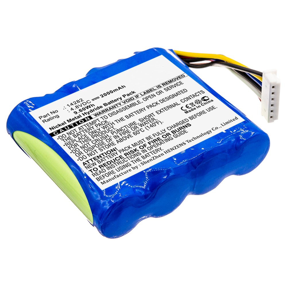 Synergy Digital Medical Battery, Compatible with Masimo pulse oximeter Radical7 Color , Radical-7, Rainbow Medical Battery (4.8, Ni-MH, 2000mAh)