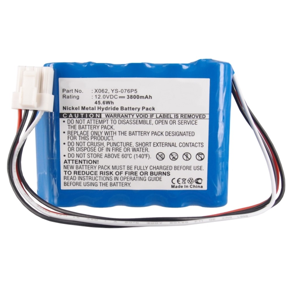 Synergy Digital Medical Battery, Compatible with Nihon Kohden BSM-2300, BSM-23001A, BSM-2301, BSM-2301A, BSM-2301C, BSM-2301K, BSM-2303, BSM-2303C, BSM-2303K, BSM-2304, BSM-2304A, BSM-2350, BSM-2351, BSM-2351A, BSM-2351C, BSM-2351K, BSM-2353C, BSM-2353K, BSM-2354A, I 2300, I 2301A, I 2304A, Life Scope 1, Lifescope i, SBM-2353 Medical Battery (12, Ni-MH, 3800mAh)