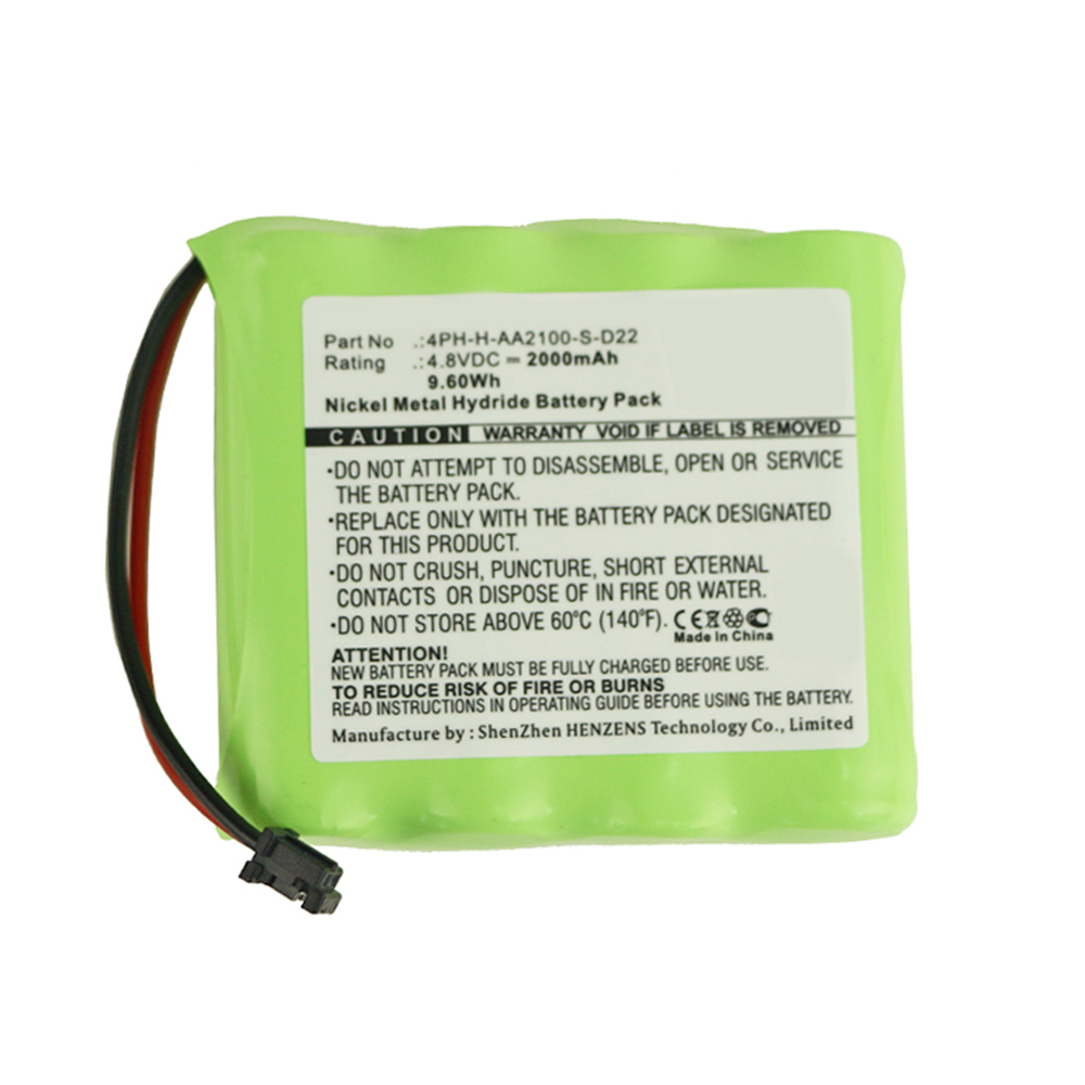 Synergy Digital Alarm System Battery, Compatible with DSC 17000153, 4PH-H-AA2100-S-D22, DSC-BATT2148V Alarm System Battery (Ni-MH, 4.8V, 2000mAh)