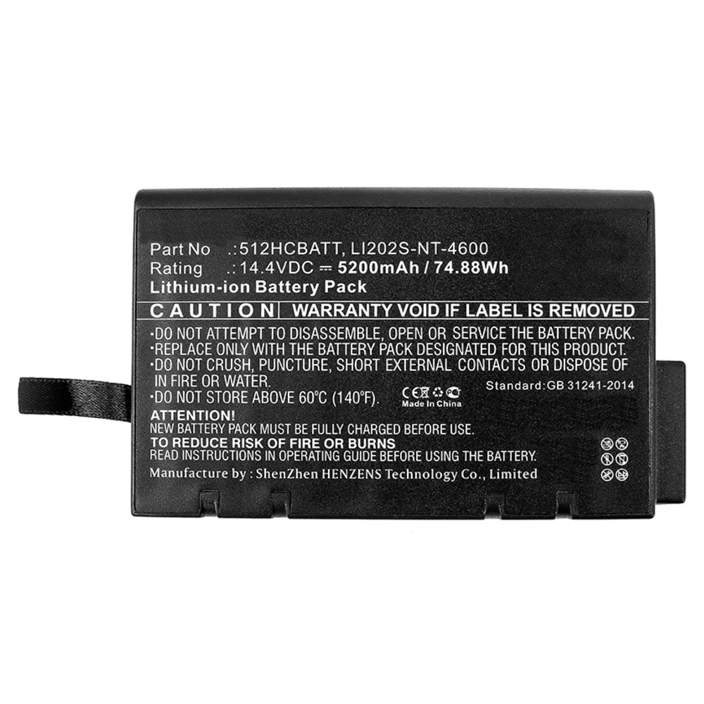 Synergy Digital Equipment Battery, Compatible with Anritsu 512HCBATT, LI202S-NT-4600, LI202S-NT-46A Equipment Battery (Li-ion, 14.4V, 5200mAh)