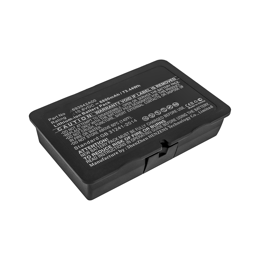 Synergy Digital Equipment Battery, Compatible with Chauvin Arnoux 693942A00 Equipment Battery (Li-ion, 10.8V, 6800mAh)
