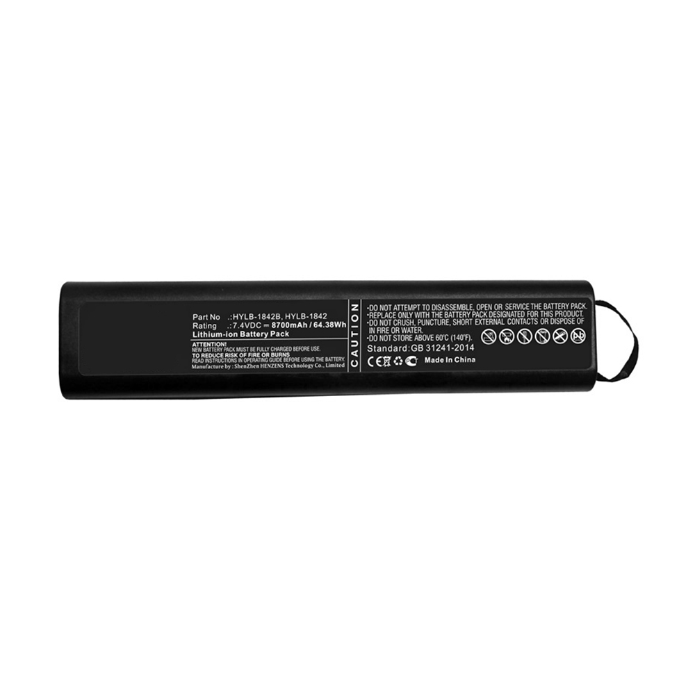 Synergy Digital Equipment Battery, Compatible with Deviser HYLB-1842, HYLB-1842B Equipment Battery (Li-ion, 7.4V, 8700mAh)