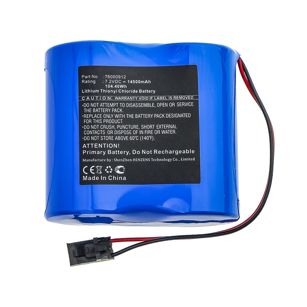 Synergy Digital Equipment Battery, Compatible with Digi 76000912 Equipment Battery (Li-SOCl2, 7.2V, 14500mAh)