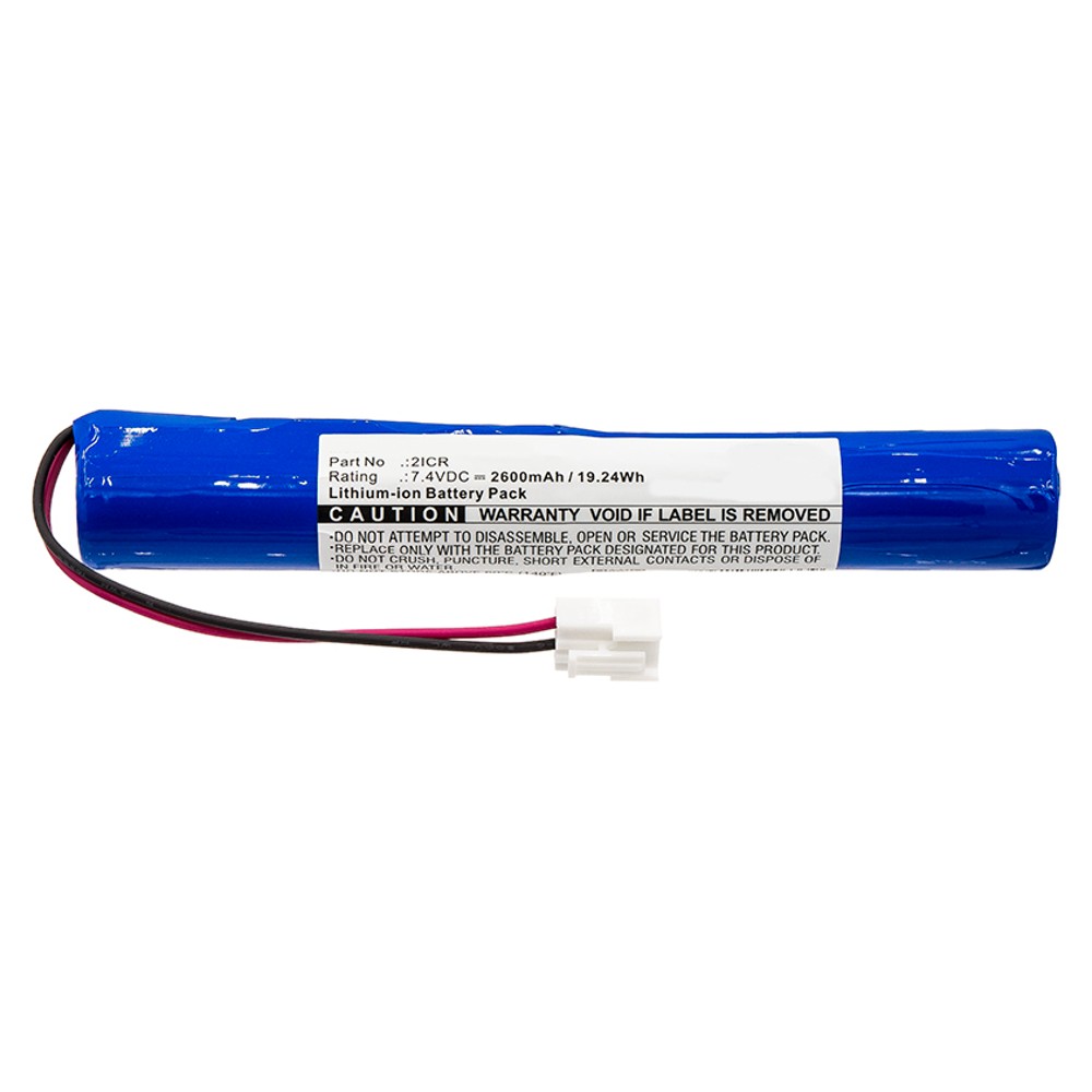 Synergy Digital LED Light Battery, Compatible with Bayco 2ICR LED Light Battery (Li-ion, 7.4V, 2600mAh)
