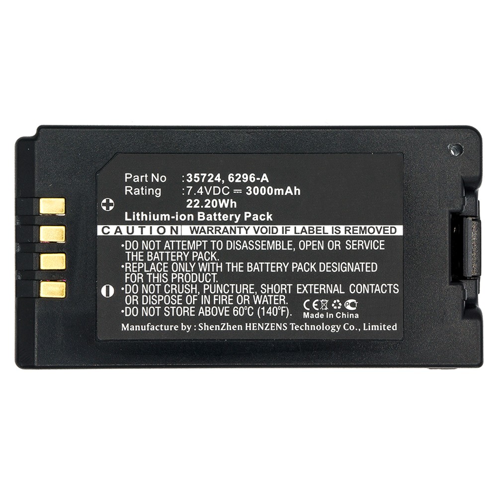 Synergy Digital Medical Battery, Compatible with Baxter Healthcare 35724, 6296-A Medical Battery (Li-ion, 7.4V, 3000mAh)