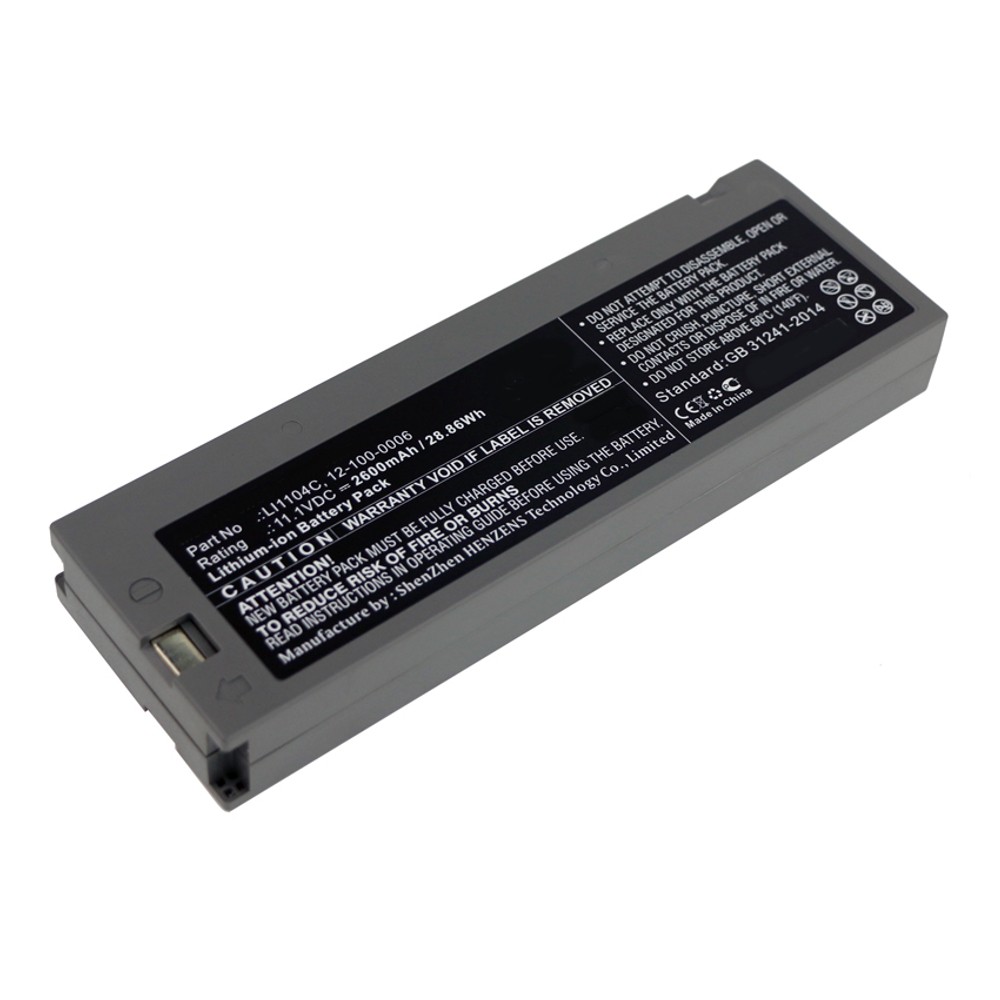 Synergy Digital Medical Battery, Compatible with Biolight 12-100-0006, LI1104C Medical Battery (Li-ion, 11.1V, 2600mAh)