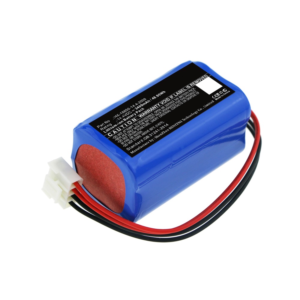 Synergy Digital Medical Battery, Compatible with Carewell HX-18650-14.4-2000 Medical Battery (Li-ion, 14.4V, 3400mAh)