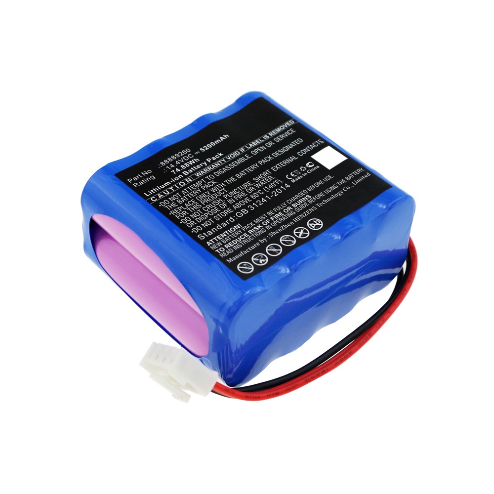 Synergy Digital Medical Battery, Compatible with Carewell 88889260 Medical Battery (Li-ion, 14.4V, 5200mAh)