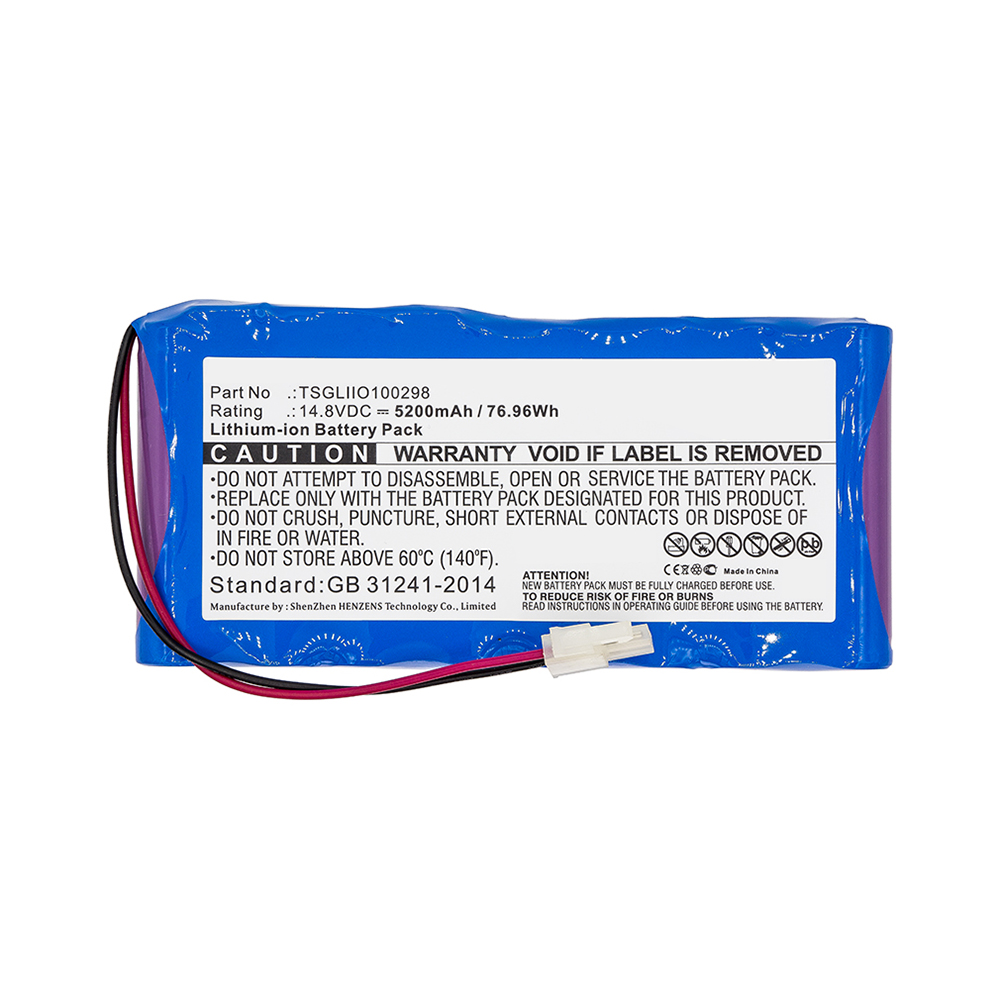 Synergy Digital Medical Battery, Compatible with Charter Kontron TSGLIIO100298 Medical Battery (Li-ion, 14.8V, 5200mAh)