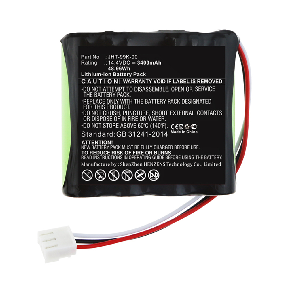 Synergy Digital Medical Battery, Compatible with COMEN JHT-99K-00 Medical Battery (Li-ion, 14.4V, 3400mAh)