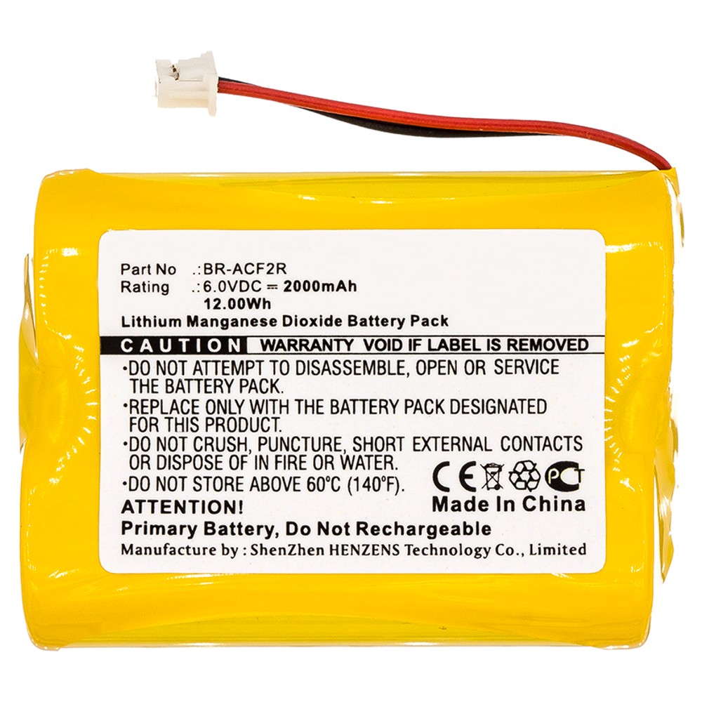 Synergy Digital PLC Battery, Compatible with Panasonic PLC Battery (Li-MnO2, 6V, 2000mAh)