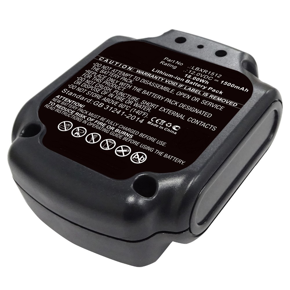 Synergy Digital Power Tool Battery, Compatible with Black & Decker LBXR1512 Power Tool Battery (Li-ion, 12V, 1500mAh)