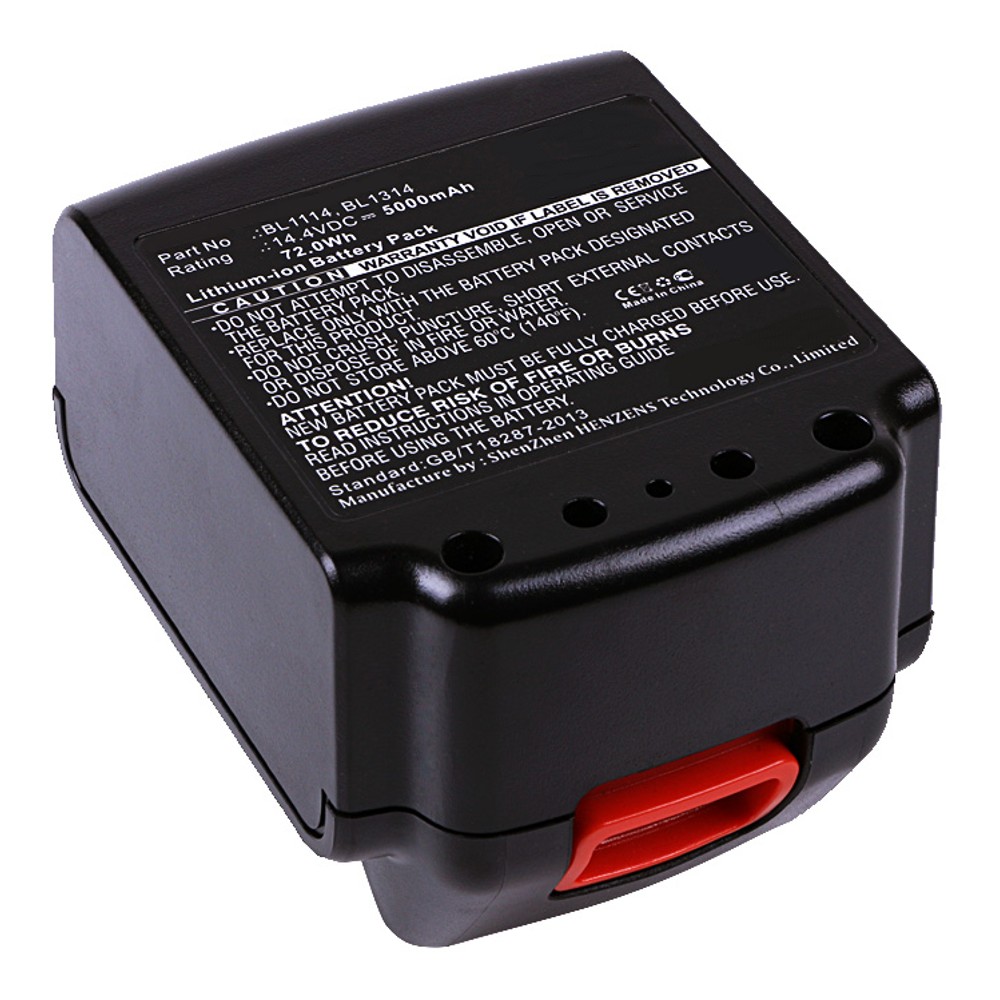 Synergy Digital Power Tool Battery, Compatible with Black & Decker BL1114, BL1314, BL1514, LB16 Power Tool Battery (Li-ion, 14.4V, 5000mAh)