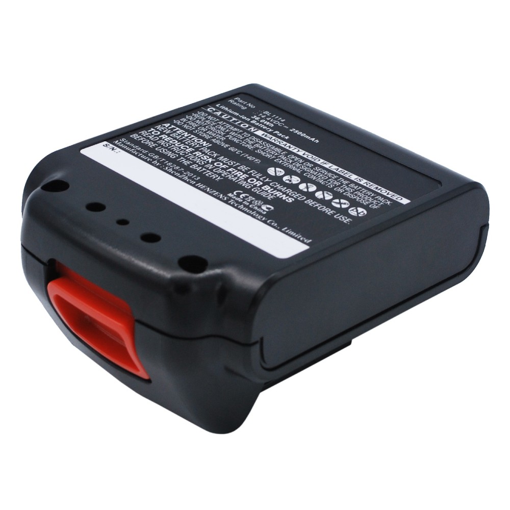 Synergy Digital Power Tool Battery, Compatible with Black & Decker BL1114, BL1314, BL1514, LB16 Power Tool Battery (Li-ion, 14.4V, 2500mAh)